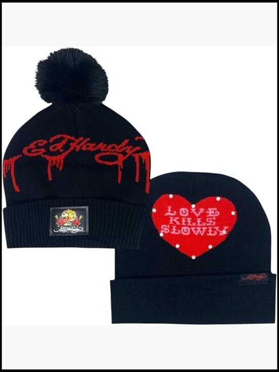 Winter Hat 2 Pack, Soft Acrylic, Lightweight Beanies with Ear Warmers